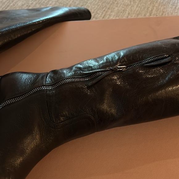 Miu miu brown leather boots - Picture 6 of 8